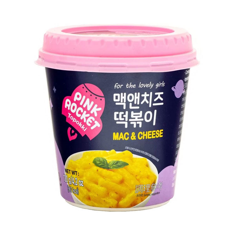 YOUNGPOONG Pink Rocket Mac & Cheese Tteokbokki Cup 120g (30 Pack)