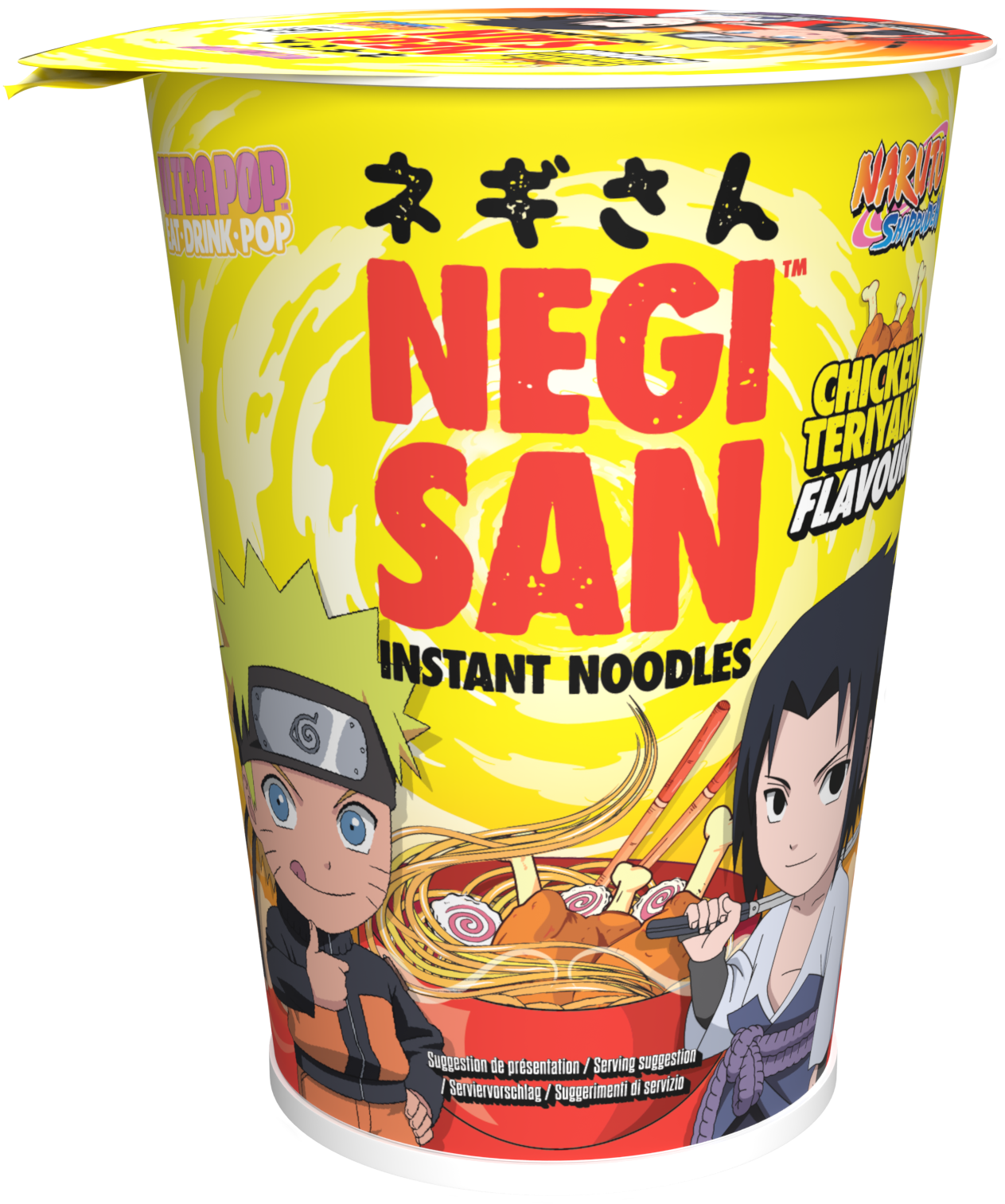 Naruto Sasuke / Naruto Chicken Teriyaki Instant Noodle Cup 65g (8 pack) Z118/Z119