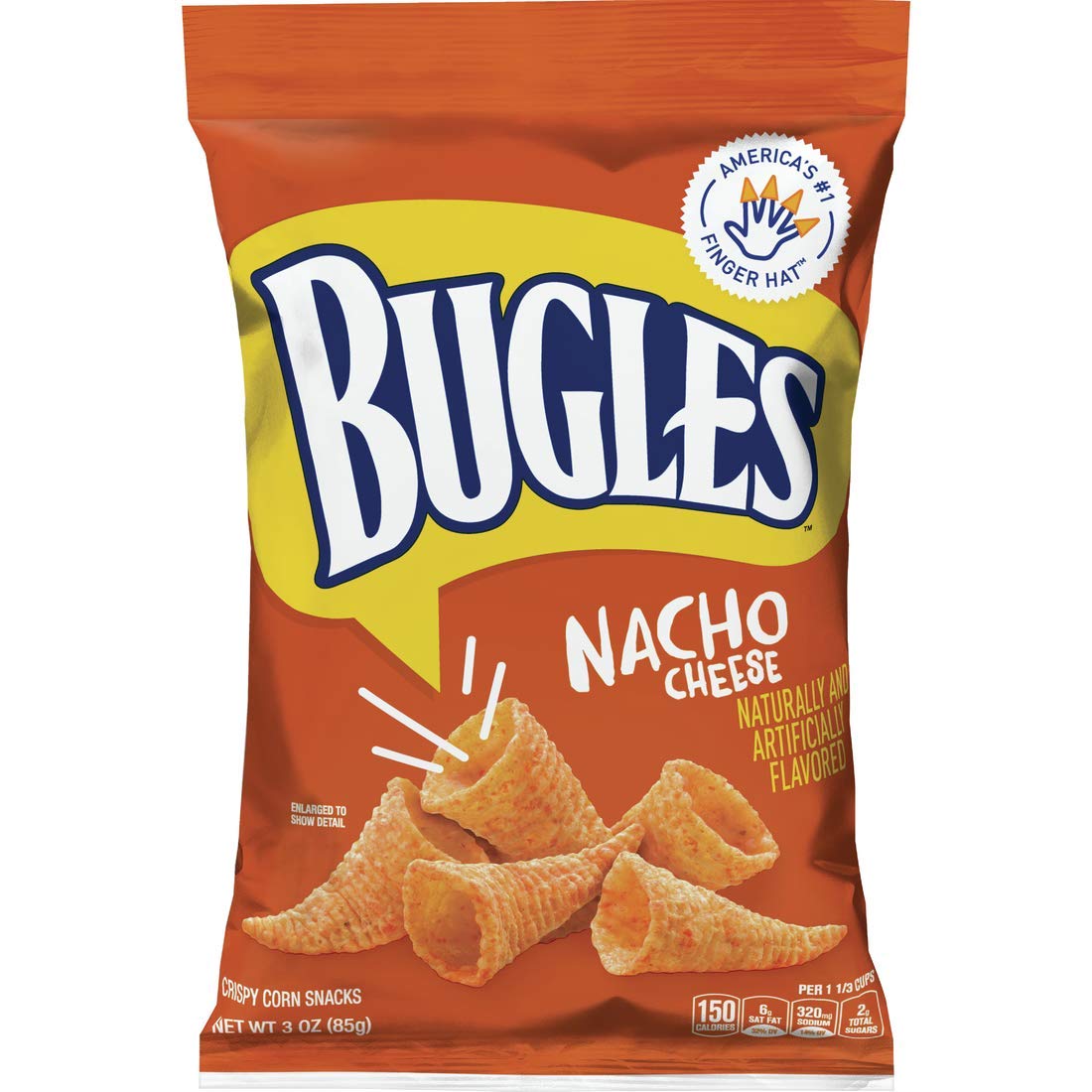 Bugles Nacho Cheese 85 g (6 Pack) - D2
