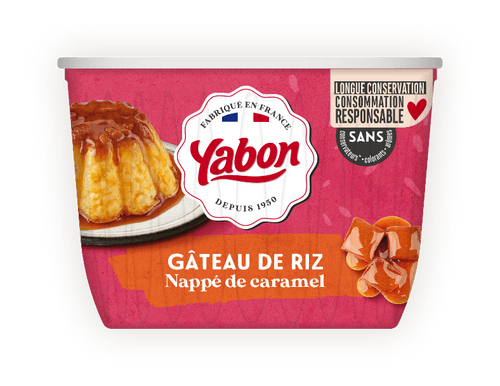 Yabon Desserts gâteau riz caramel 500g (6 pack)