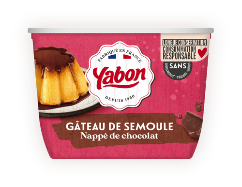 Yabon Desserts gâteau semoule chocolat 500g (6 pack)