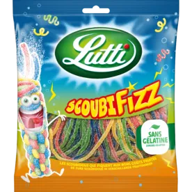 LUTTI Scoubidou Fizz 100G (18 pack) - France- Veggie.