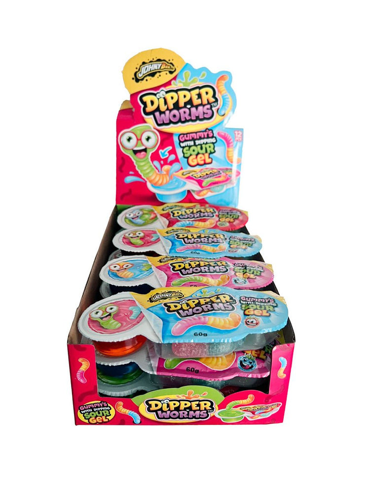 JOHNY BEE Dipper Worms 60g (12 pack) - Z48