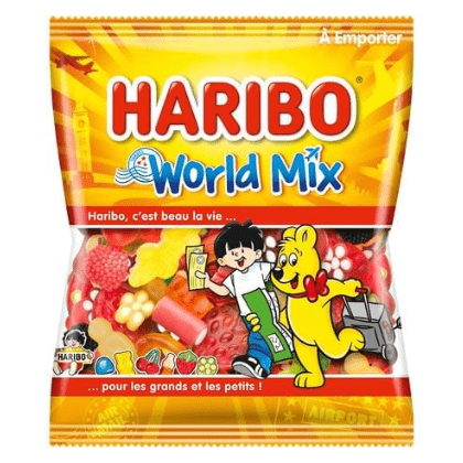 HARIBO World Mix 120G (30 pack) - France -E70-E71 -E68-E69