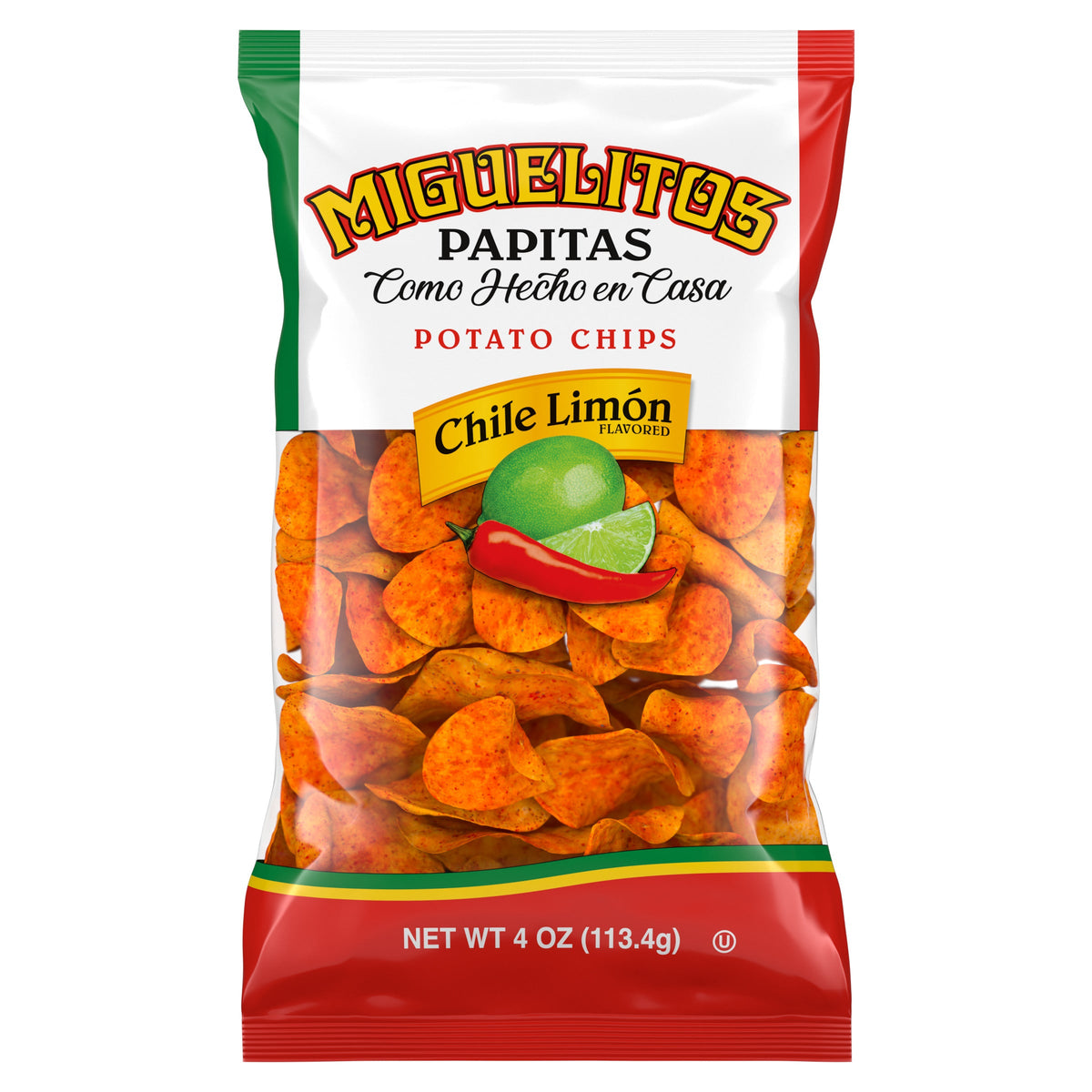 MIGUELITOS Chili Lemon Chip 113g (12 Pack)