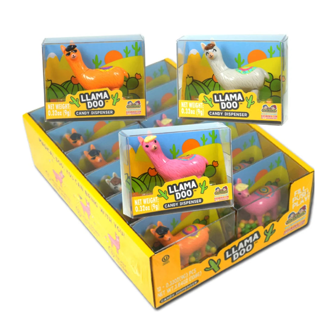KIDSMANIA Llama Doo Candy Dispenser 9g (12 Pack) - Z3