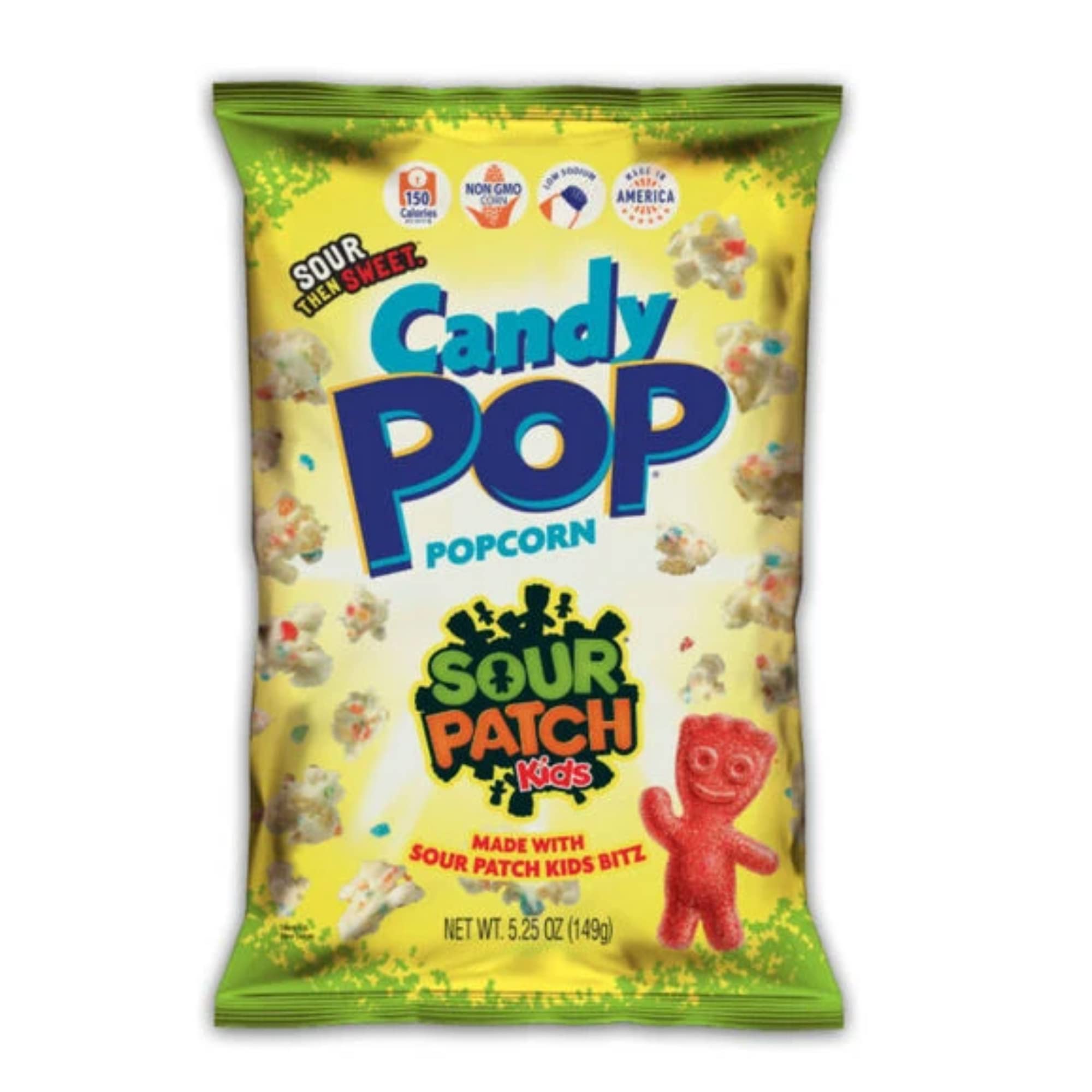 Candy Pop Sour Patch Kids Popcorn 1oz (pack 48)