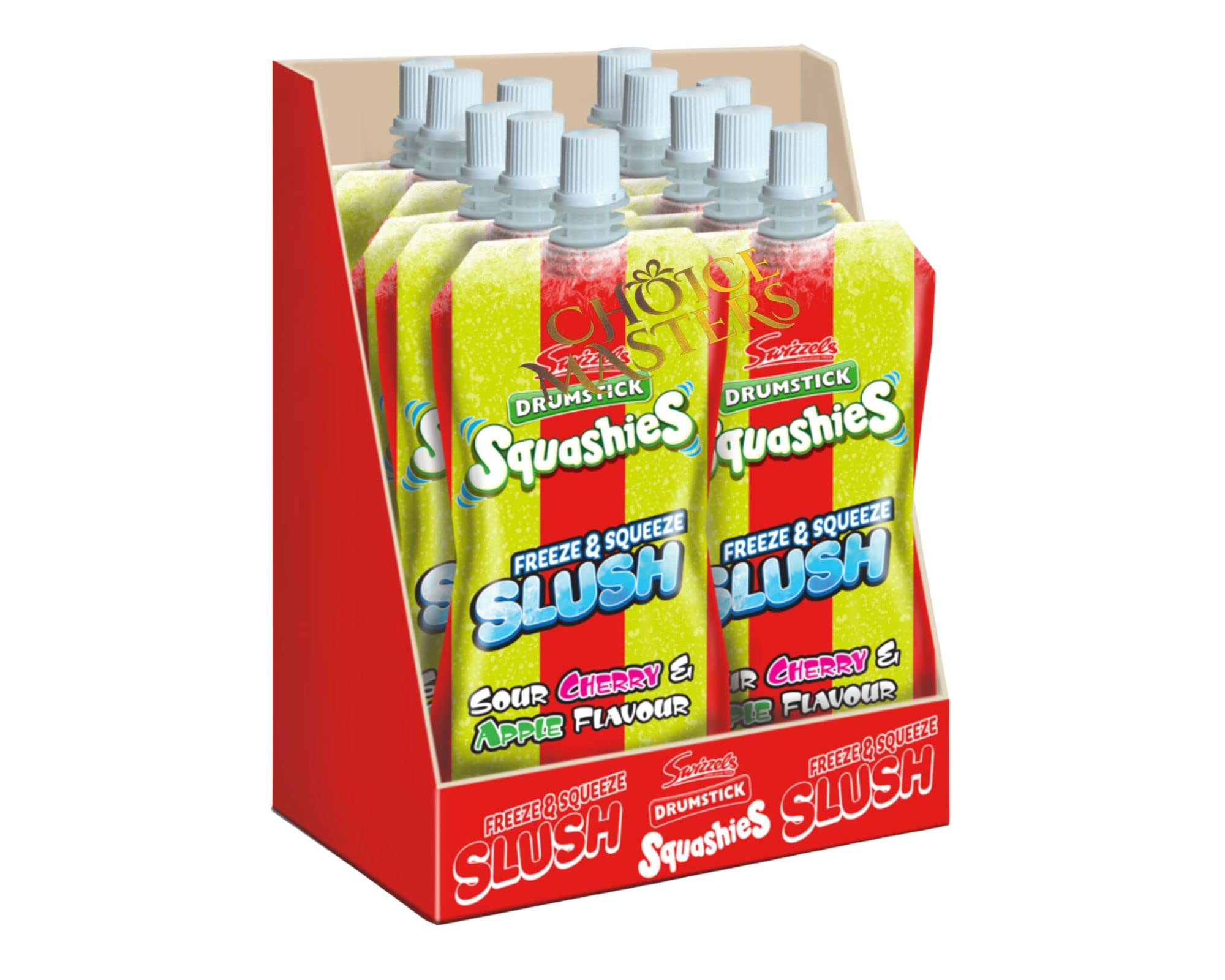 Swizzels Drumsticks Slush Pouch Apple & Cherry 250g (12pack)