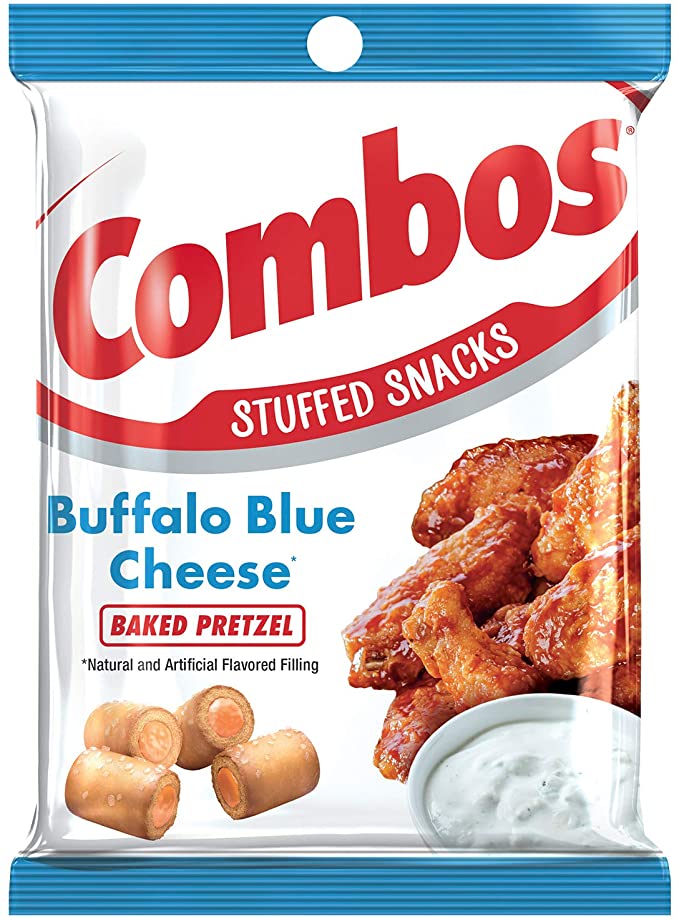 Combos Filled Snacks Buffalo Blue Cheese Baked Pretzel 179 g (12 Pack) -X64