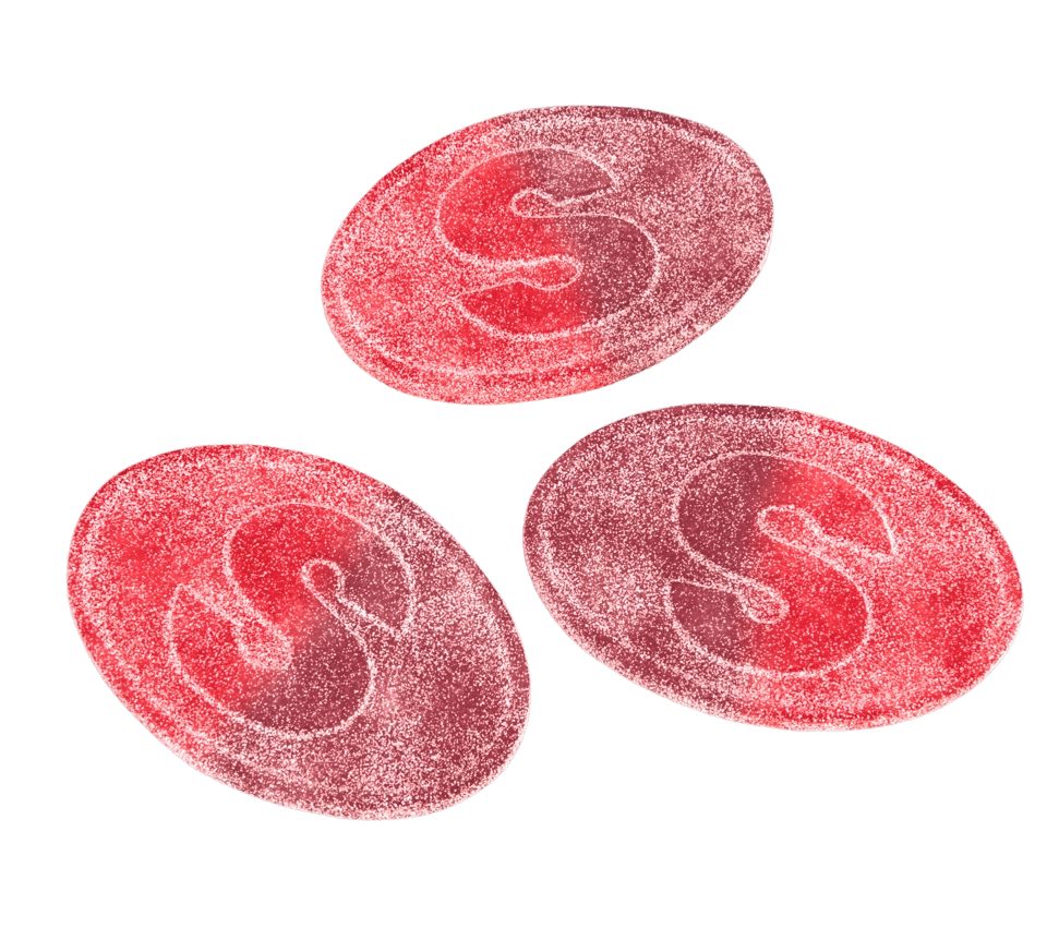 S-Märke Sour Pomegranate-Raspberry 4kg