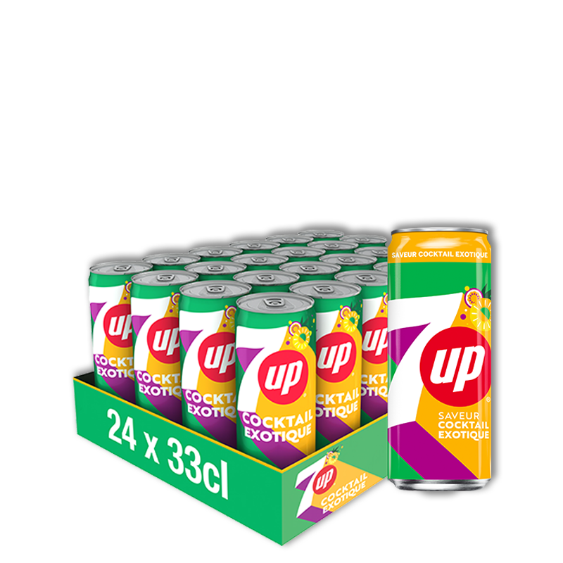 7 up Exotique 33cl (pack de 24)