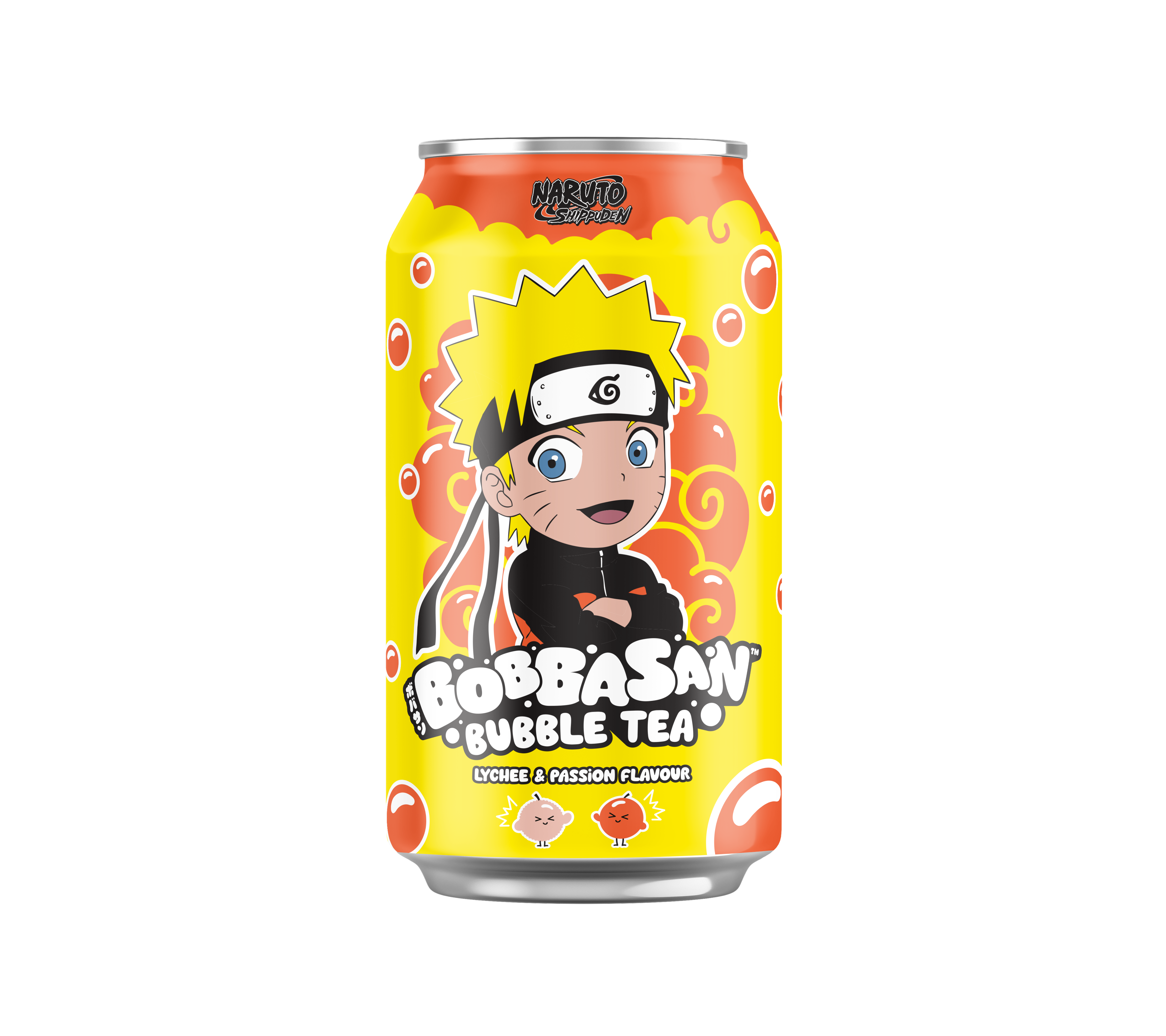 Naruto Bubble Tea Passion fruit and lychee flavor 330ml (24 pack)