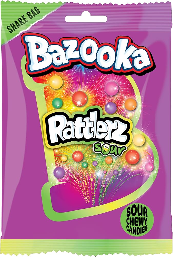 Bazooka Rattlerz Sour 100g (12 pack)