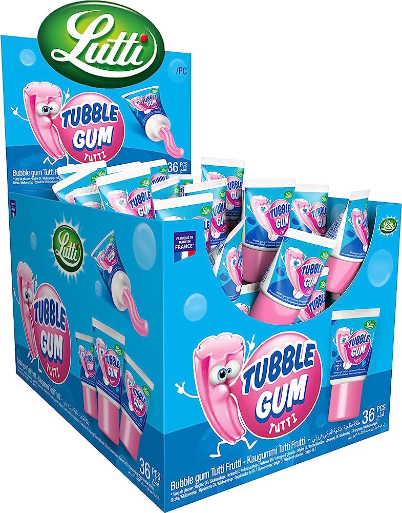 LUTTI Tumble Gum Tutti 35g (36 pack)- France - Veggie -ZAS