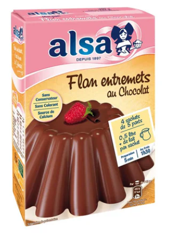 ALSA Flan Entremts Chocolat 4 sachets 232g (  pack) - O