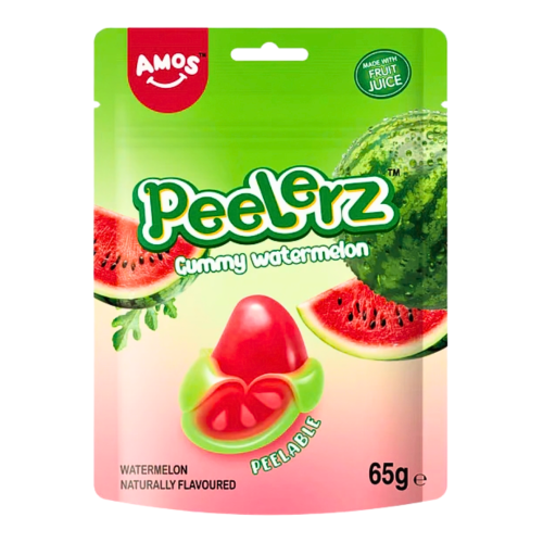 AMOS Peelerz Gummy Watermelon 65g (24 pack)