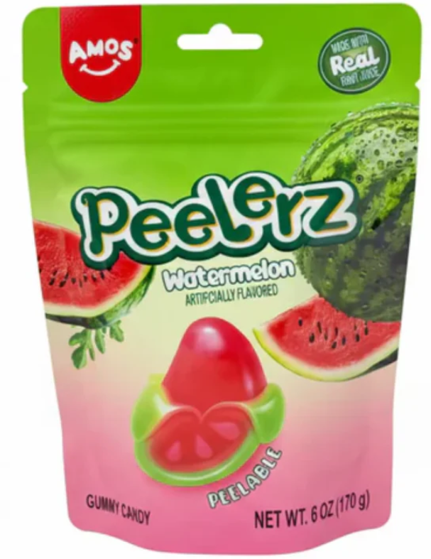 Amos Peelerz Gummy Watermelon 170g (12 pack) - L10