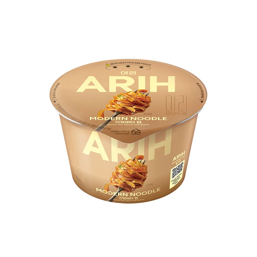 ARIH MODERN NOODLE Soy Sauce Butter Cup 125g (6 pack) -