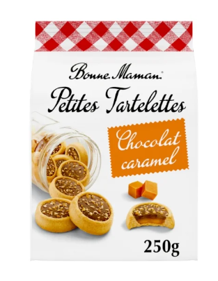 Bonne Maman PetitesTartelettes choco/Caramel 250g (12 pack)