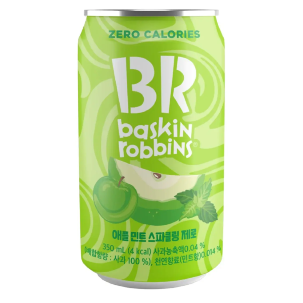 Baskin Robbins Apple Mint Sparkling Zero 350ml (24 pack) - D0