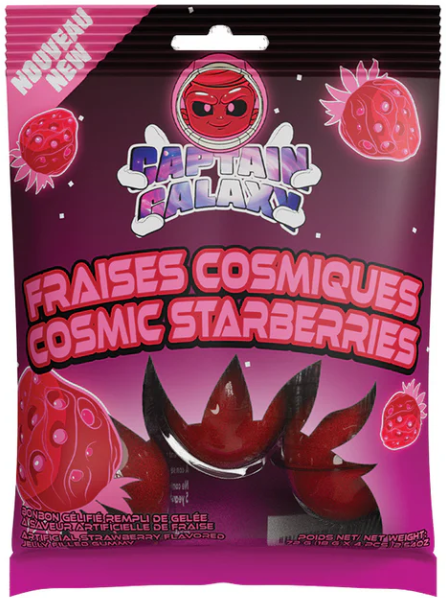 Captain Galaxy - Cosmic Strawberry 72g (8 pack) New - C3