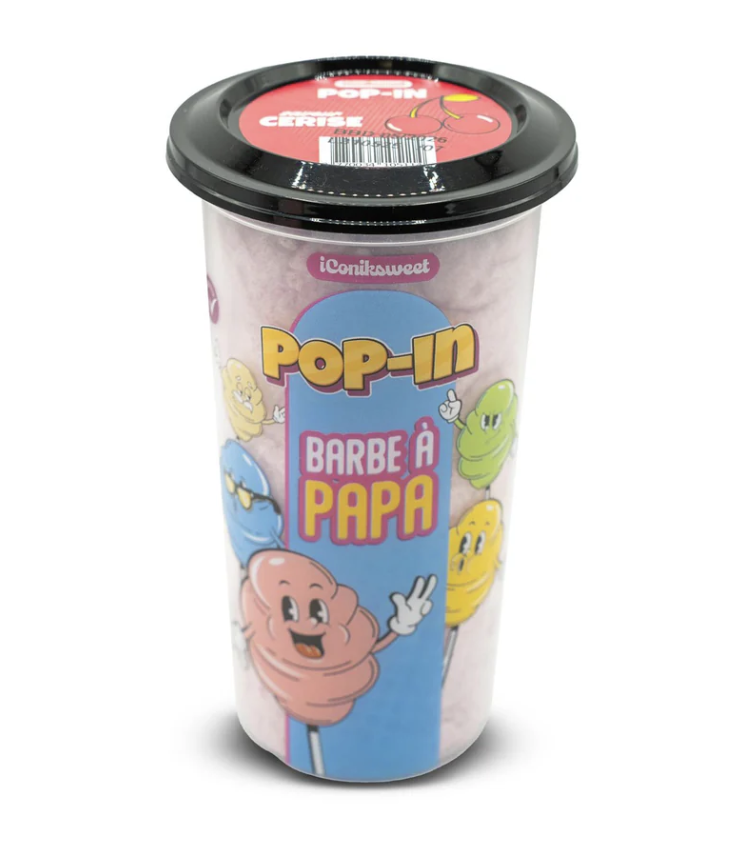 POP-IN – Cherry Cotton Candy – Box 60g (12 pack) - I10 - I8
