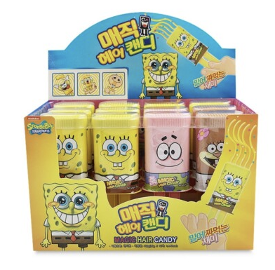 SpongeBob Magic Hair Candy 36g (12 Pack) - D7