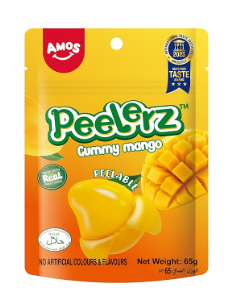 AMOS Peelerz Gummy Mango Halal 65g (24 pack)