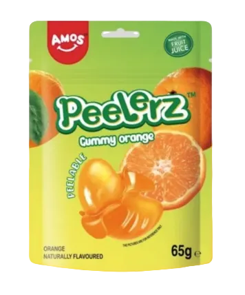AMOS Peelerz Gummy Orange 65g (24 pack)