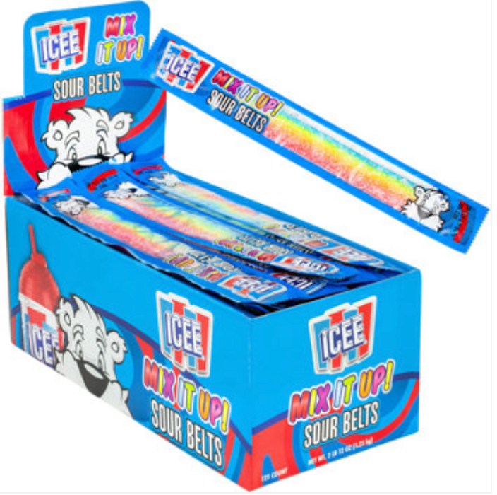 Icee 'Mix It Up' Sour Belt Bags 10g (125 Pack) -B5