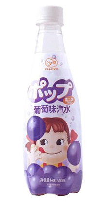 Fujiya Grape Flavor Soft Drink 410ml (12 pack) - B019