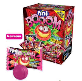 Fini Booom Strawberry Candies (pack 200)  - Veggie - M2.