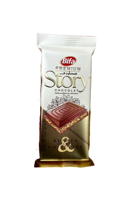 BIFA STORY KUNAFA PREMIUM HAZELNUTS CHIPS 115g ALGERIA 12 Pa BIFA STORY KUNAFA PREMIUM HAZELNUTS CHIPS 115g ALGERIA 12 Pa