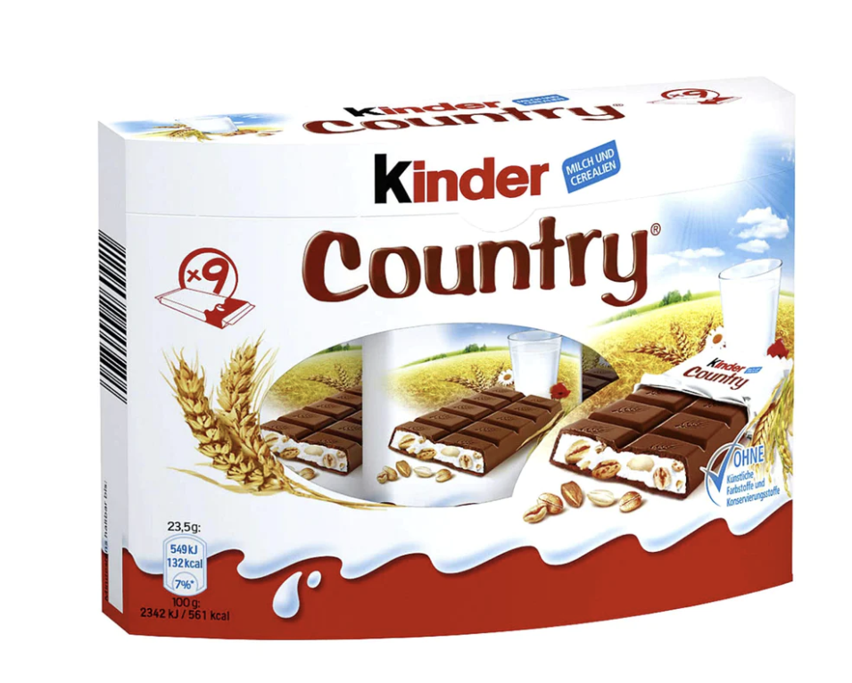 Ferrero Kinder Country 23.5 g  (18 Pack) -Z100/101