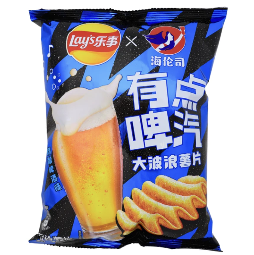 LAYS DEEP RIDGED Craft Beer Flavor 60g (22 pack) W38