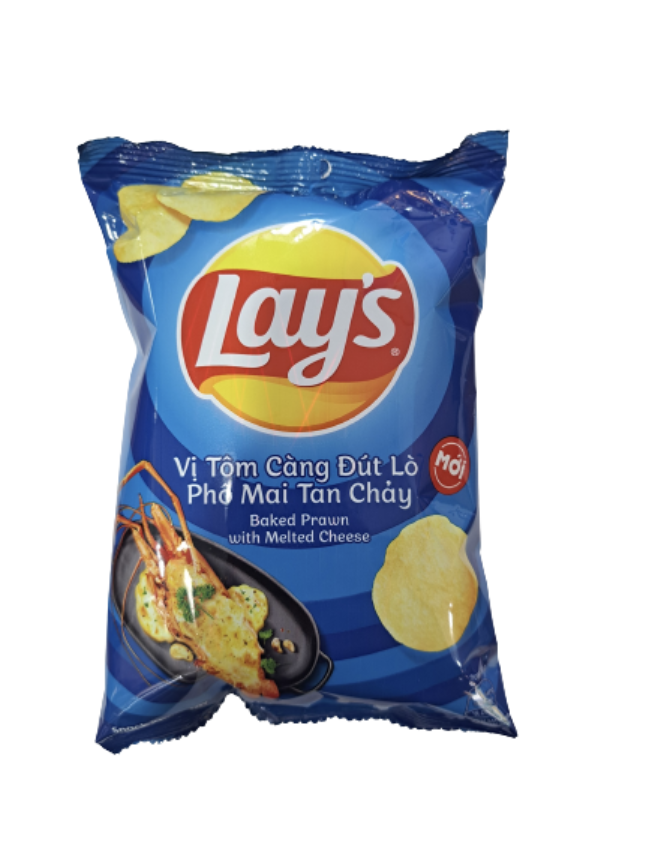 Lay'S Potato Chips Snack 58G Baked prawn with melted cheese(100 pack)