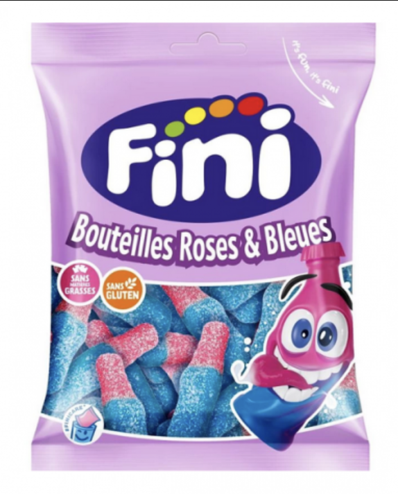 Fini - sour pink & blues bottles 90g ( 12 pack)