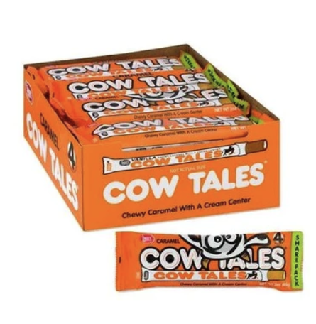 Goetze's King Size Cow Tales Chewy Caramel, cream center 85g ( 20 pack) - V73