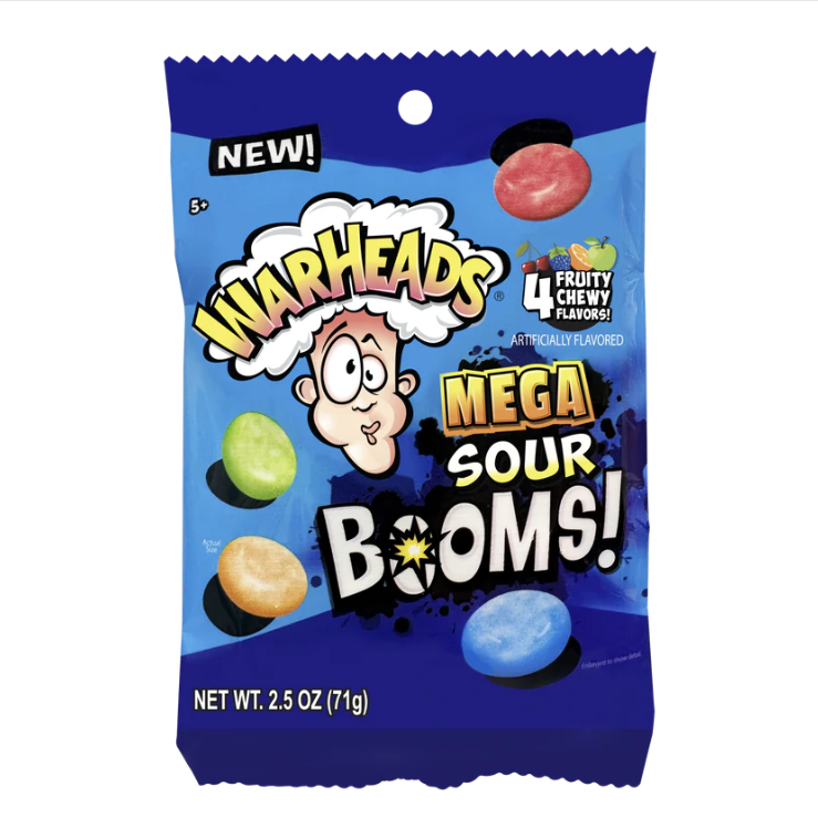 Warheads Sour Boom Fruit Chews 71 g (12 Pack) - Q10