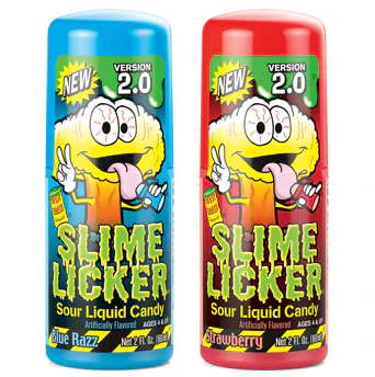 TOXIC WASTE Slim Licker 2.0 Blue Razz & Strawberry 57g (12 Pack) - X67/X52