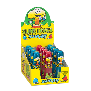 TOXIC WASTE SLIME LICKER SPRAY Blue Razz & Strawberry 27ml (12 Pack)