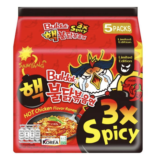 SAMYANG  Buldak Noodle 3X SPICY 5x140g (8 pack)