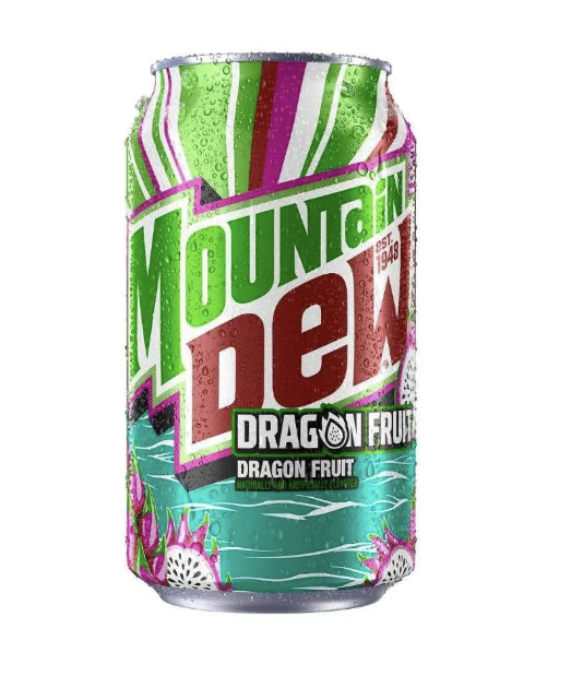 MOUNTAIN DEW Dragon Fruit 355ml (12 pack)