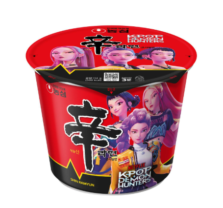 KPOP DEMON HUNTERS  Shin Black Ramen Cup 101g (16 Pack) - C11