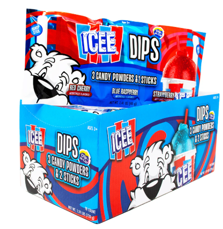 Icee Dips Candy Powder Singles 40g (18 Pack) - Z137