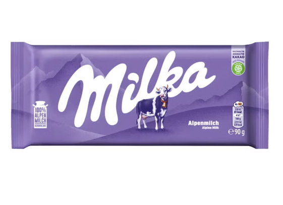 Milka Alpine Milk Bar 90g (25 Pack)