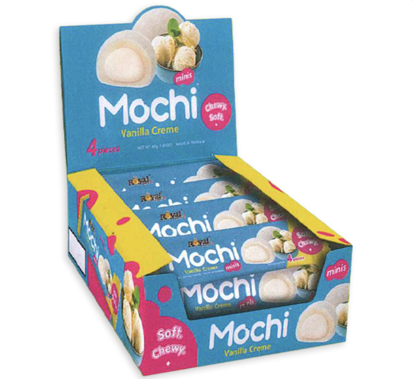 ROYAL FAMILY - Minis Vanilla Cream Mochi  Snack pack 40g ( 12 pack)