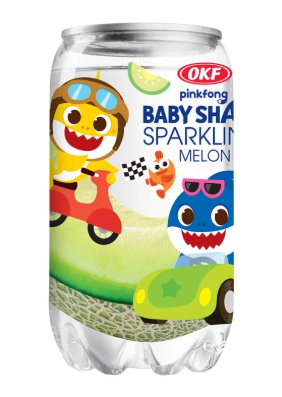 OKF Baby Shark Soda Pop Melon 350ml (24 Pack) - M14