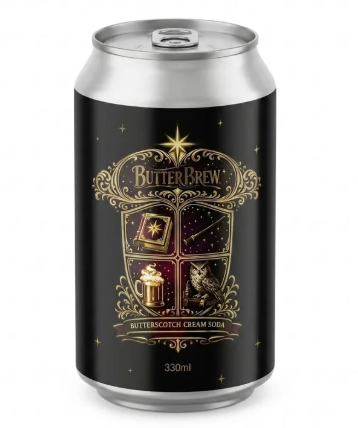 HARRY POTTER Butterscotch Cream Soda 330ml (12 pack) -