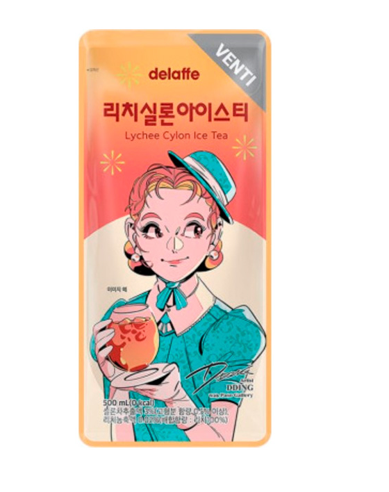 DELAFFE  Lychee Ceylon Iced Tea 500ml (30 pack) - G0